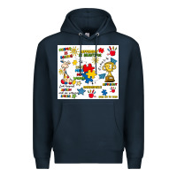 Navy autism Premium Hoodie - Artiststas