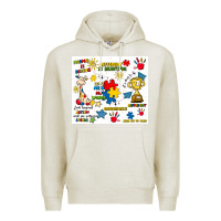 Oatmeal Heather autism Premium Hoodie - Artiststas