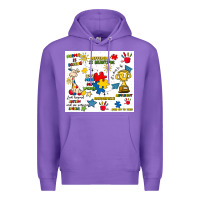 Purple autism Premium Hoodie - Artiststas