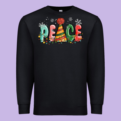 Peace Premium Sweatshirt Designed By Maliassmallbusiness