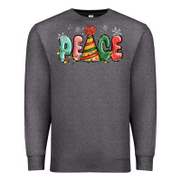 Charcoal Heather peace Premium Sweatshirt - MaliasSmallBusiness