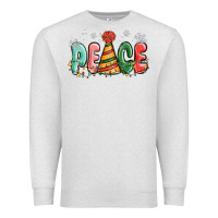 Oatmeal Heather peace Premium Sweatshirt - MaliasSmallBusiness