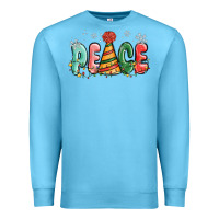 Ocean Blue peace Premium Sweatshirt - MaliasSmallBusiness