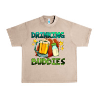 French Oak drinking buddies with baby bottle and beer Urban Heavy Tee - HRA Design Shop