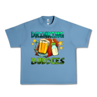Pebble Blue drinking buddies with baby bottle and beer Urban Heavy Tee - HRA Design Shop