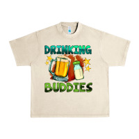 Sandshell drinking buddies with baby bottle and beer Urban Heavy Tee - HRA Design Shop