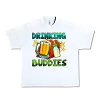White drinking buddies with baby bottle and beer Urban Heavy Tee - HRA Design Shop