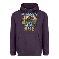 Plum mamas boy western cowboy boots cactus Heavyweight Hoodie - NancyCooperArtShop