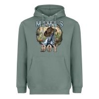 Sage mamas boy western cowboy boots cactus Heavyweight Hoodie - NancyCooperArtShop