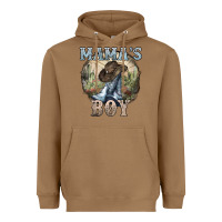 Toasted Coconut mamas boy western cowboy boots cactus Heavyweight Hoodie - NancyCooperArtShop
