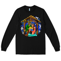 Black jesus and mary with god Long Sleeve Tee - AdoDesignShop