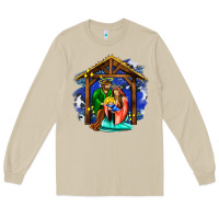 Mushroom jesus and mary with god Long Sleeve Tee - AdoDesignShop