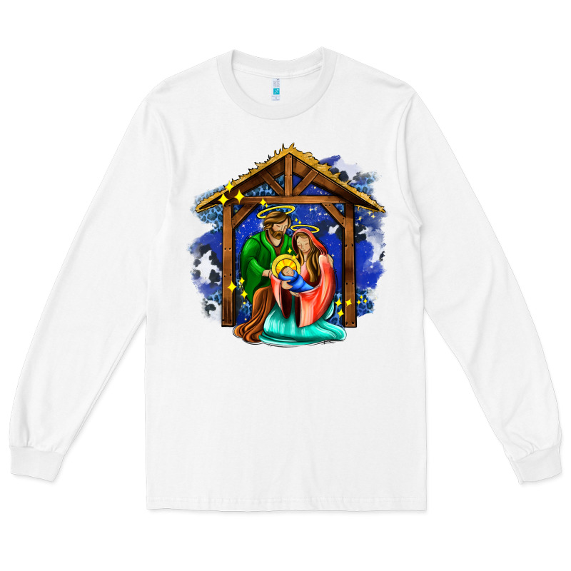 Jesus And Mary With God Long Sleeve Tee by AdoDesignShop | Teevron