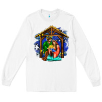 White jesus and mary with god Long Sleeve Tee - AdoDesignShop