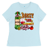 Baby Blue boozy and schmoozy Ladies Tee - AdoDesignShop