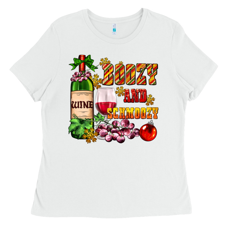 Boozy And Schmoozy Ladies Tee by AdoDesignShop | Teevron