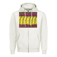 Oatmeal Heather mardi gras bead leopard Zipper Hoodie - BarkalooDesign