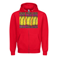 Red mardi gras bead leopard Zipper Hoodie - BarkalooDesign