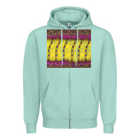 Seafoam mardi gras bead leopard Zipper Hoodie - BarkalooDesign