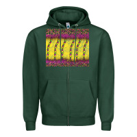 Sports Green mardi gras bead leopard Zipper Hoodie - BarkalooDesign