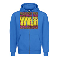 True Royal mardi gras bead leopard Zipper Hoodie - BarkalooDesign