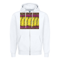 White mardi gras bead leopard Zipper Hoodie - BarkalooDesign