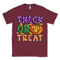 Burgundy Thick Or Treat Classic Tee - Artiststas
