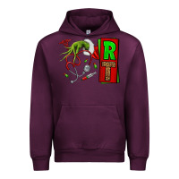Mauve Wine Christmas Character Nurse Urban Hoodie - NancyCooperArtShop