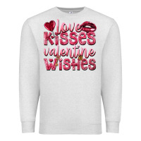 Oatmeal Heather love kisses valentine wishes Premium Sweatshirt - NancyCooperArtShop