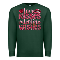 Sports Green love kisses valentine wishes Premium Sweatshirt - NancyCooperArtShop