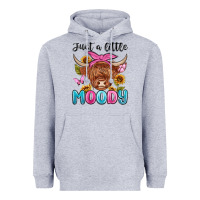Heather Grey just a little moody Heavyweight Hoodie - MaliasSmallBusiness