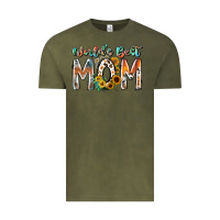 Vintage Olive world is best mom Vintage Tee - RacoonDesign