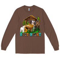 Chestnut holy nıght cows and sunflowers Long Sleeve Tee - AdoDesignShop
