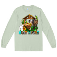 Matcha holy nıght cows and sunflowers Long Sleeve Tee - AdoDesignShop