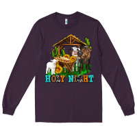 Plum holy nıght cows and sunflowers Long Sleeve Tee - AdoDesignShop