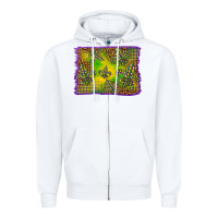White mardi gras background Zipper Hoodie - BarkalooDesign
