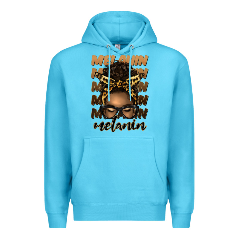Melanin Afro Messy Bun Premium Hoodie by Artiststas | Teevron