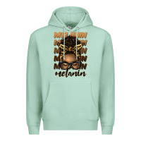 Seafoam melanin afro messy bun Premium Hoodie - Artiststas