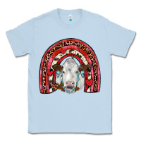 Dusty Blue valentines simmental  rainbow Classic Tee - JahusDesignShop