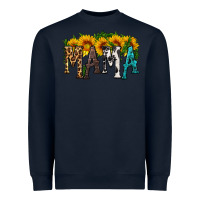 Navy mama with sunflower Heavyweight Sweatshirt - HRA Design Shop