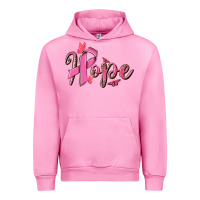 Fuchsia Pink hope breast cancer Urban Hoodie - NancyCooperArtShop