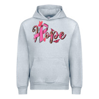 Heather Grey hope breast cancer Urban Hoodie - NancyCooperArtShop