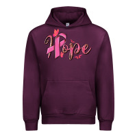 Mauve Wine hope breast cancer Urban Hoodie - NancyCooperArtShop