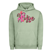 Pigment Oil Green hope breast cancer Urban Hoodie - NancyCooperArtShop