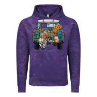 Cloud Purple pumpkin truck Vintage Hoodie - RanaPortraitStore