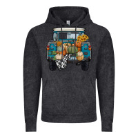Vintage Black pumpkin truck Vintage Hoodie - RanaPortraitStore