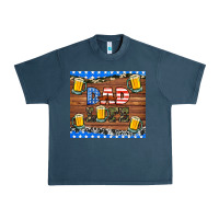 Midnight Navy dad life with beers Urban Heavy Tee - HRA Design Shop
