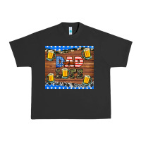 Pigment Black dad life with beers Urban Heavy Tee - HRA Design Shop