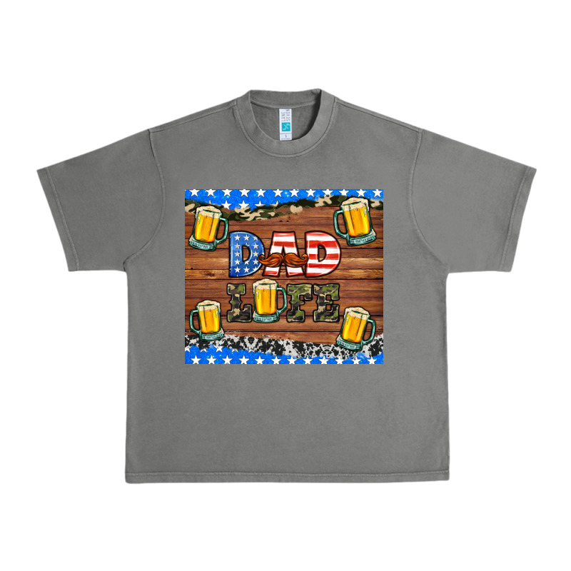 Dad Life With Beers Urban Heavy Tee by HRA Design Shop | Teevron