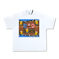 White dad life with beers Urban Heavy Tee - HRA Design Shop
